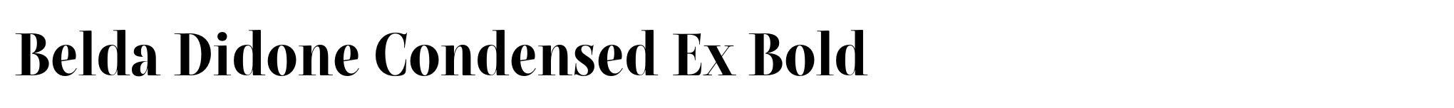 Belda Didone Condensed Ex Bold image